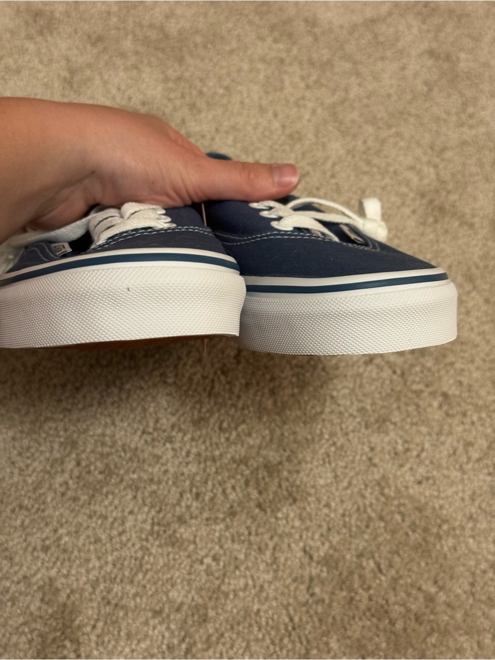 Vans Women’s Authentic Canvas Sneakers - Navy - Picture 3 of 4
